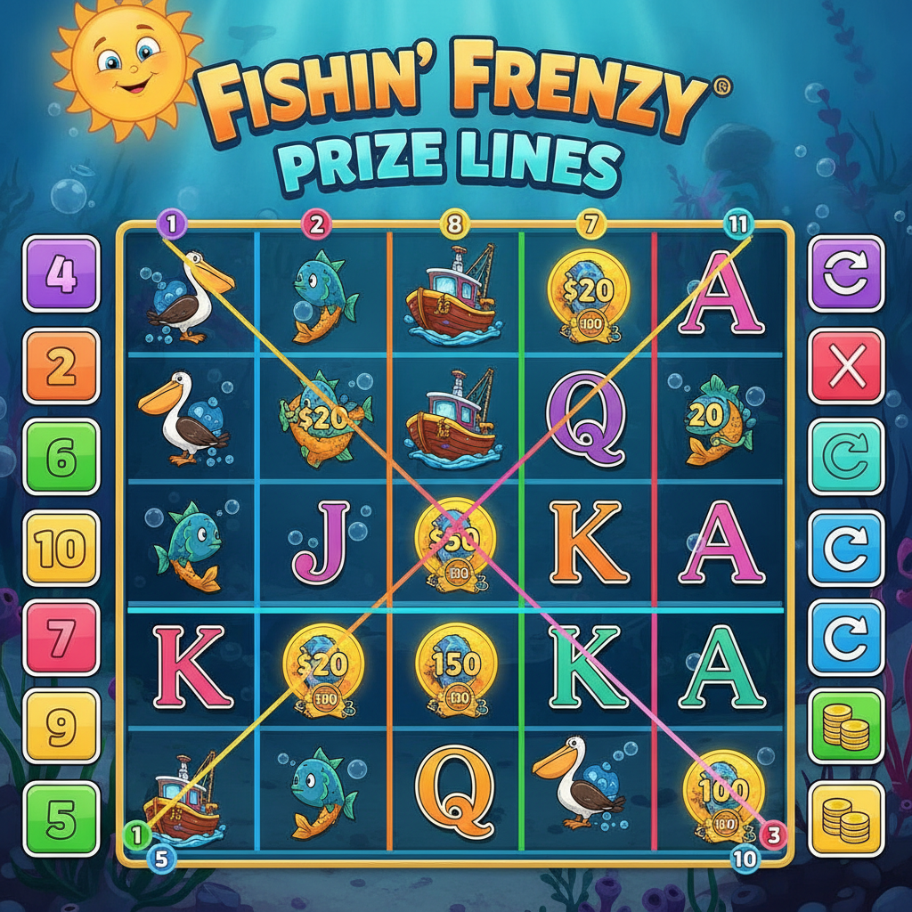 Fishin' Frenzy Prize Lines