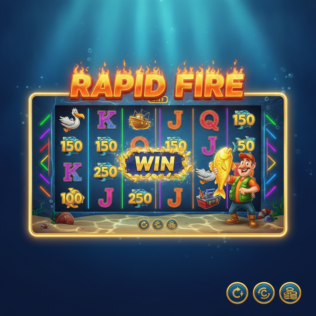 Fishin' Frenzy Win Stepper Rapid Fire